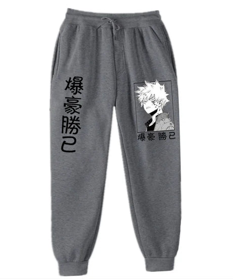 Anime My Hero Academia Katsuki Bakugo Harajuku Men's Pants Print Joggers Male Trousers Casual Sweatpants Sweatpants