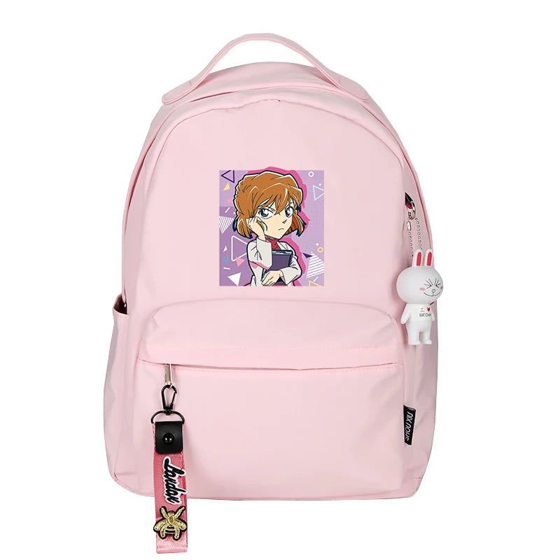 Detective Conan Kawaii Candy Color Backpack - Small School Travel Bag