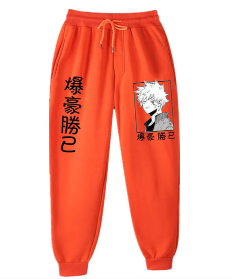 Anime My Hero Academia Katsuki Bakugo Harajuku Men's Pants Print Joggers Male Trousers Casual Sweatpants Sweatpants
