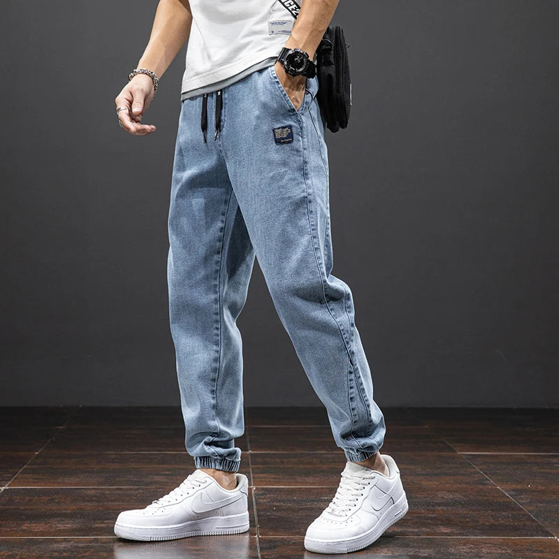 Baggy Cargo Denim Joggers — Streetwear Harem Jeans (Plus Size) 7