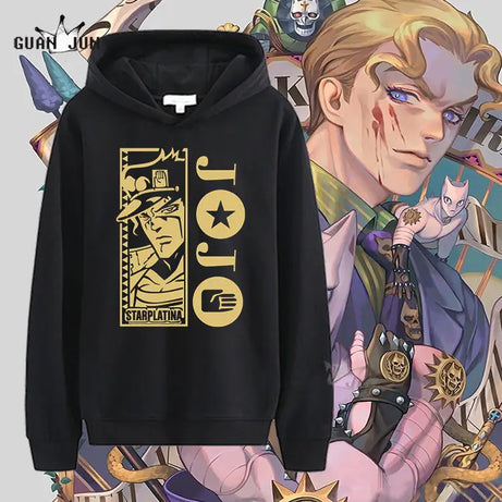 Harajuku JoJo Bizarre Adventure Hoodie  Anime Men/women Funny Sweatshirt Hip Hop Vintage Clothes Male Hoody