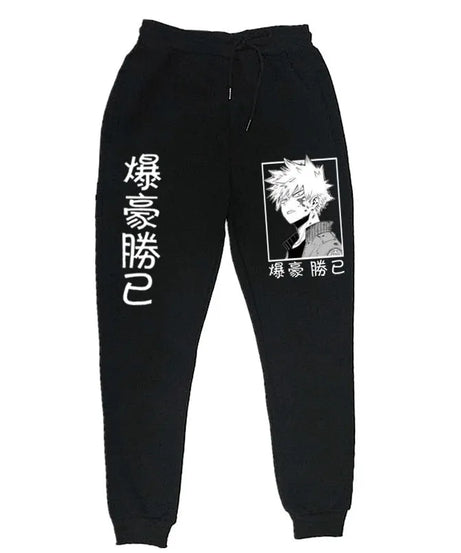 Anime My Hero Academia Katsuki Bakugo Harajuku Men's Pants Print Joggers Male Trousers Casual Sweatpants Sweatpants