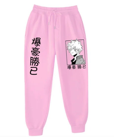 Anime My Hero Academia Katsuki Bakugo Harajuku Men's Pants Print Joggers Male Trousers Casual Sweatpants Sweatpants