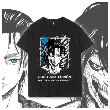 Attack on Titan Summer T-Shirt - Loose Fit, Streetwear, Unisex