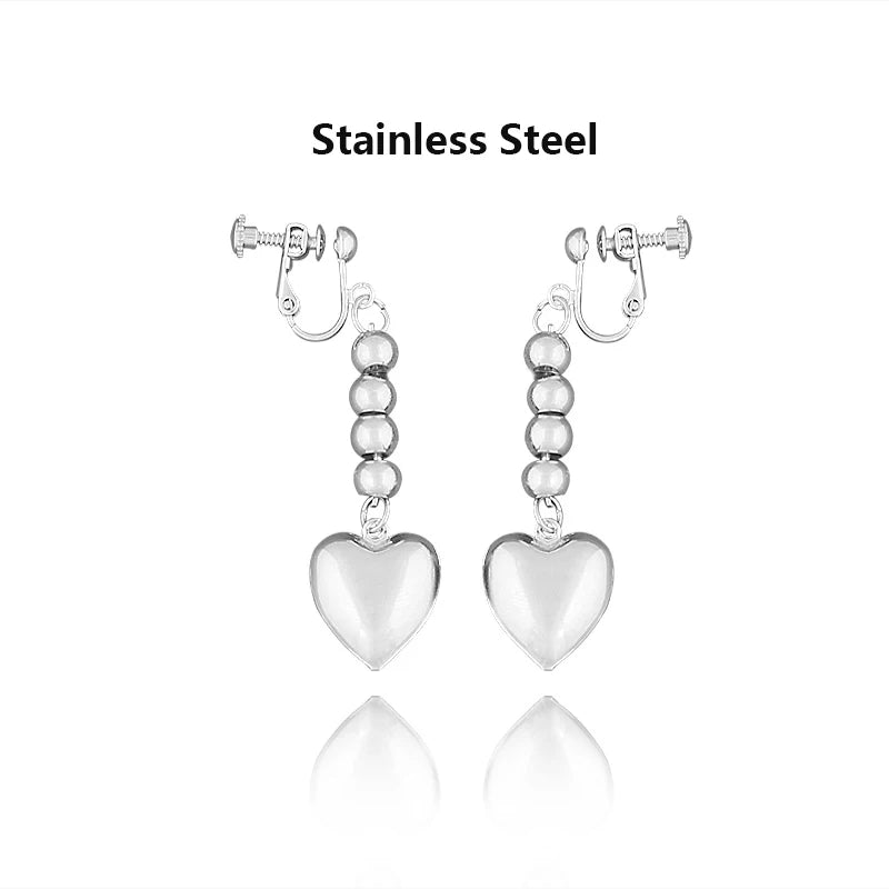 Kurapika Cosplay Ear Clip No Piercing Eardrop Anime Hunter x Hunter Drop Earrings for Women Men Jewelry Gift