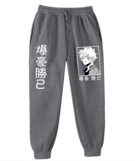 Anime My Hero Academia Katsuki Bakugo Harajuku Men's Pants Print Joggers Male Trousers Casual Sweatpants Sweatpants