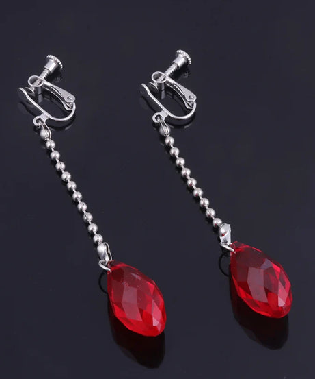 Phantom Troupe Chrollo Lucilfer Cosplay Earrings Anime Hunter x Hunter Clip Earrings for Women Men Jewelry Gift