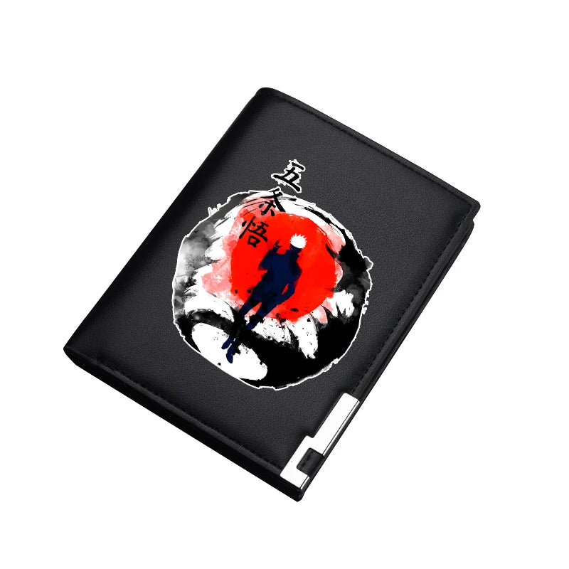 Anime Jujutsu Kaisen PU Leather Wallet – Short & Long Bifold Card Holder & Coin Purse 2