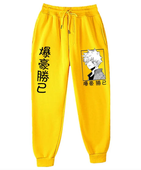 Anime My Hero Academia Katsuki Bakugo Harajuku Men's Pants Print Joggers Male Trousers Casual Sweatpants Sweatpants