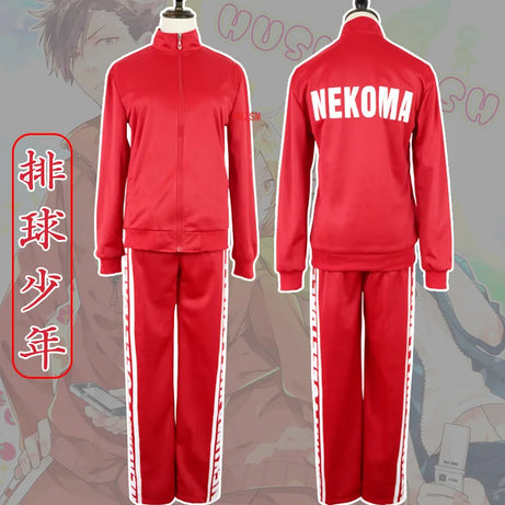 Haikyuu Nekoma High Cosplay Yaoi Tetsurou Kuroo Kozume Kenma Costume Set Volleyball