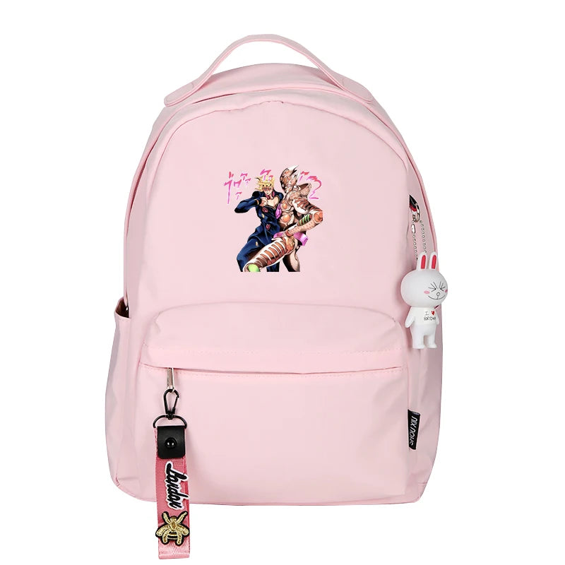 JoJo's Bizarre Adventure Kawaii Mini Backpack - Nylon Travel & School Bag