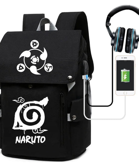 Naruto Anime Laptop Backpack – Large Capacity Travel & School Bag