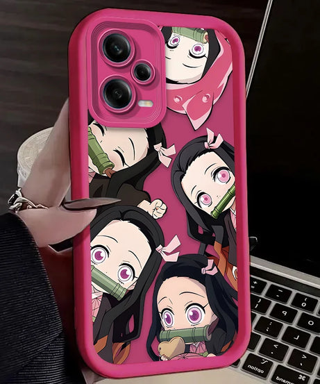 Anime Demon Slayer Case For Xiaomi Redmi Note 13 14 12 11 Pro Plus 5G 14S 12S 11S 10S 10 9 Redmi 14C 13C 12C 12 4G Back Cover