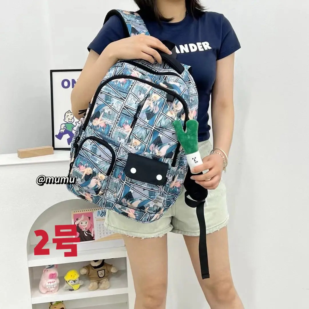 Hatsune Miku New Bag Junior High Student Large Capacity High School Student Girls Middle School Backpack Holiday Gift