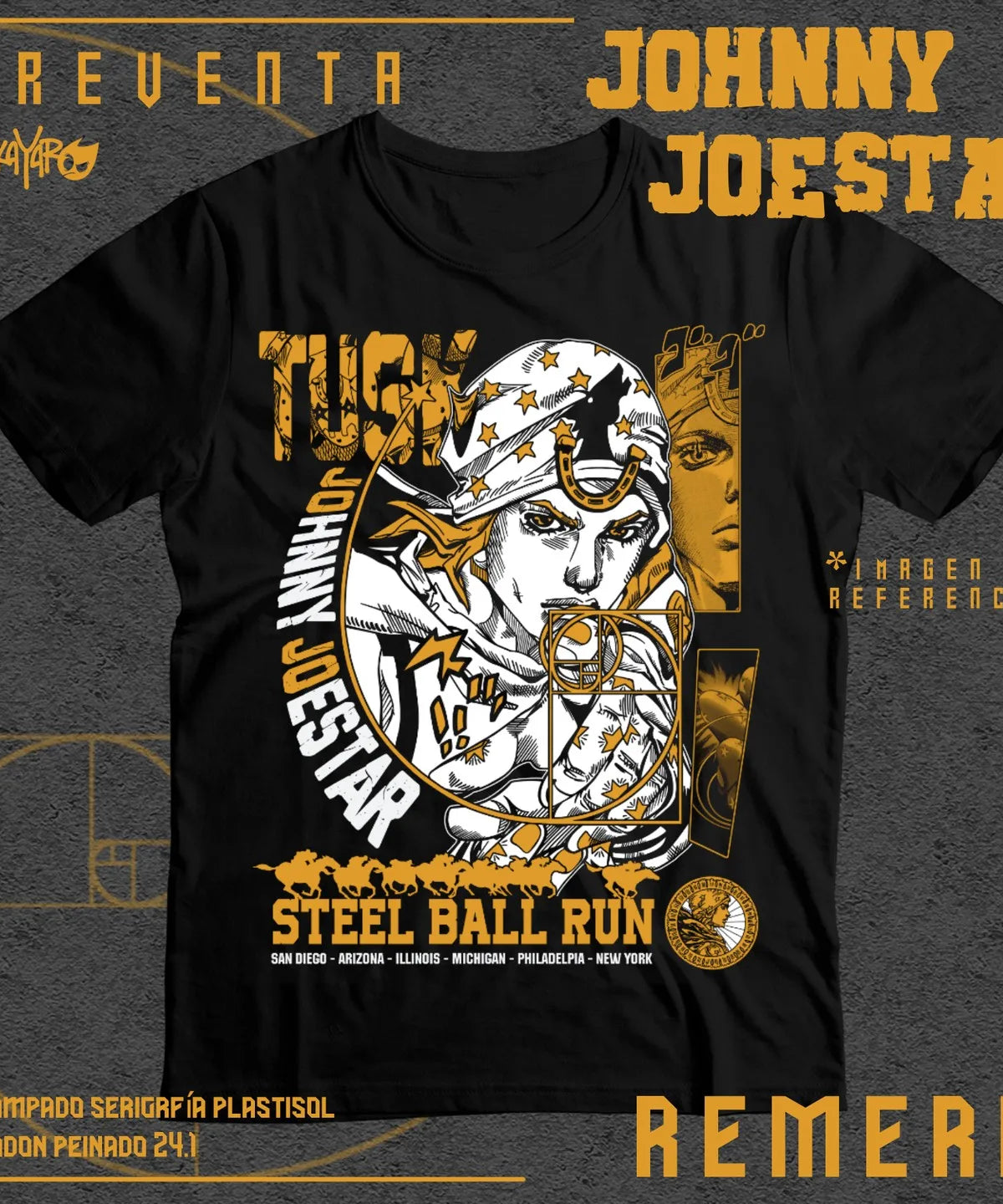 JoJo’s Bizarre Adventure T-Shirt – Jolyne & Jotaro Anime Unisex Tee