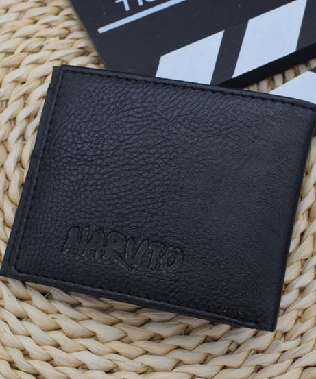 Naruto Sasuke Akatsuki organization red cloud wallet pu men's wallet card holder passport cover  luxury birthday gift