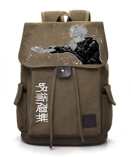 Jujutsu Kaisen Anime Backpack Cosplay Gojo Unisex Students School Bag Large Capacity Bookbag Laptop Travel Rucksack Outdoor Bag