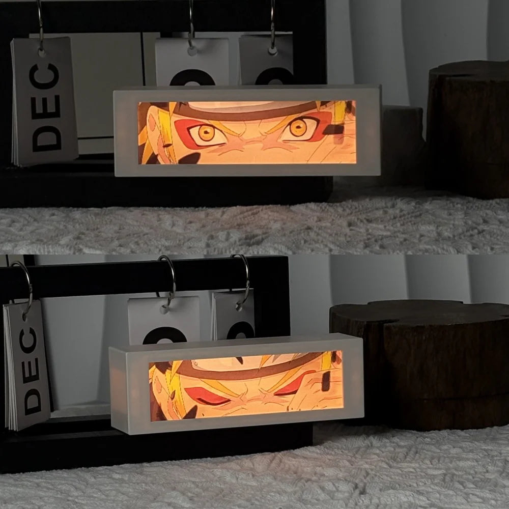 Anime 3D Motion Light Box – Manga Night Lamp for Bedroom & Gifts