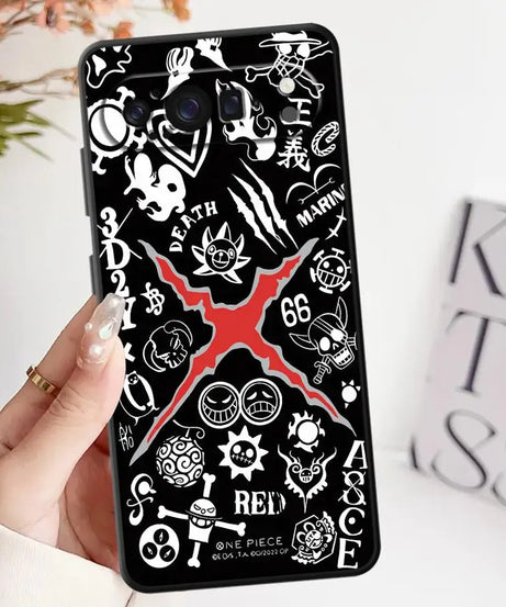 O-One P-Pieces Anime Case for Google Pixel 8a 7 Pro 9 Pro XL 6a 9a 8 Pro 6 Pro 7a Soft Cover