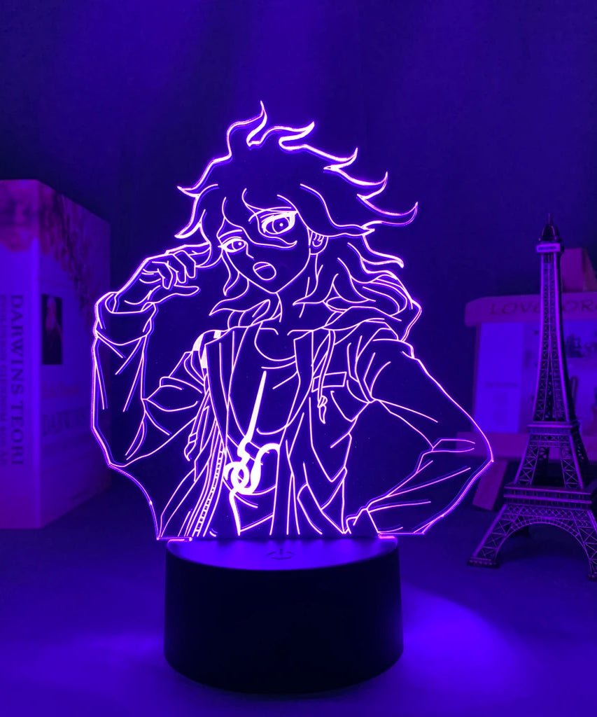 Anime Danganronpa V3 Nagito Komaeda Led Night Light Nagito Komaeda Game Figure Bedside Lamp for Bedroom Decor Kids Manga Gifts