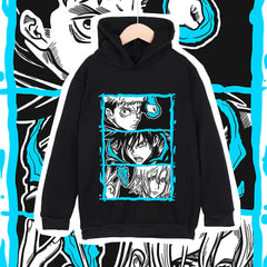 Jujutsu Kaisen Yuji, Megumi & Nobara Kids Anime Cotton Hoodie – Unisex Sweatshirt