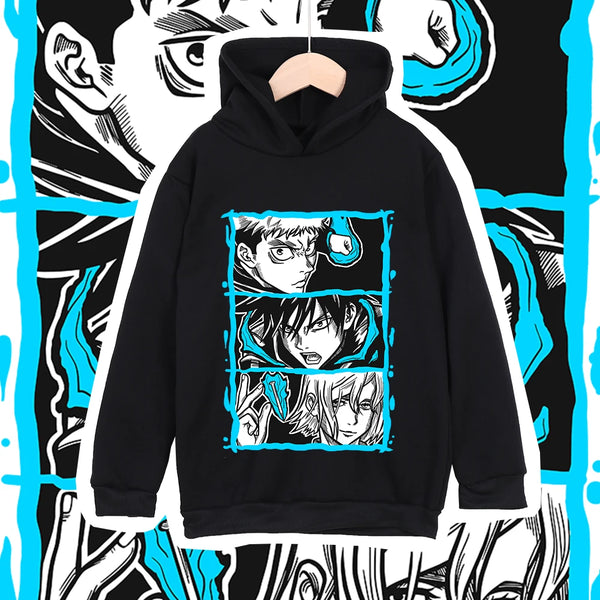 Jujutsu Kaisen Yuji, Megumi & Nobara Kids Anime Cotton Hoodie – Unisex Sweatshirt