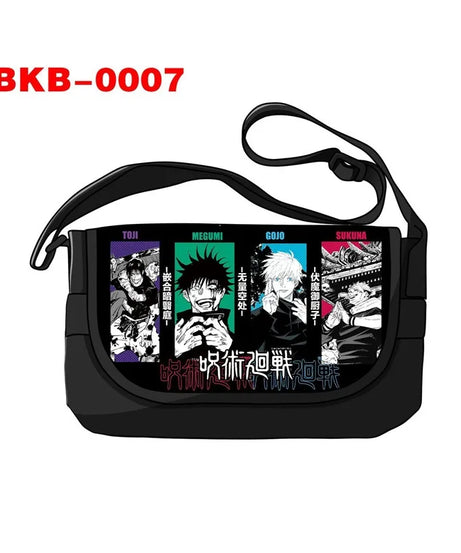 Anime Jujutsu Kaisen Shoulder Gojo Satoru Ryomen Sukuna Handbag Messenger Bag Phone Holder Storage Bags for Travel