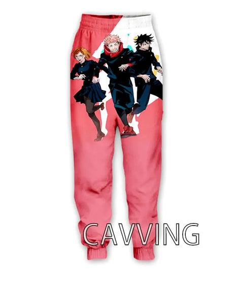 New Fashion 3D Print Anime Jujutsu Kaisen Casual Pant Sport Sweatpants Straight Pants Jogging Pants Trousers for Women/Men