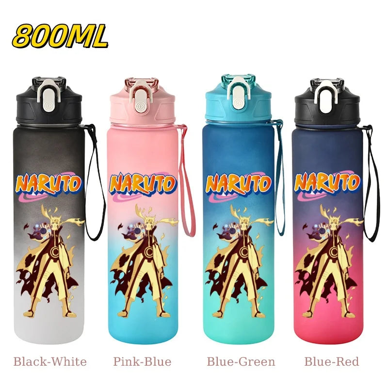 Naruto 800ml Leak-Proof Sport Water Bottle – Straw & Locking Flip Cover 4