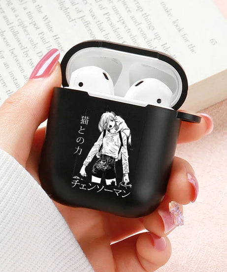 Anime Chainsaw Man Airpods Case for Apple Airpods Pro 2 1 2 3 Protective Denji Makima Aki Pochita Airpods Pro Case