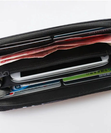 Death Note Anime Portable Zipper Wallet anime Long Purse Handbag Card Holder