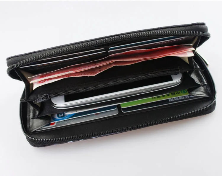 Death Note Anime Portable Zipper Wallet anime Long Purse Handbag Card Holder