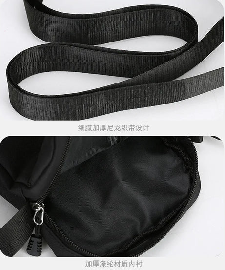 One Piece Men Shoulder Bag Anime Luffy Zoro Boy Oxford Cloth Crossbody Zipper Messenger Bags Outdoor Travel Small Phone Pouch