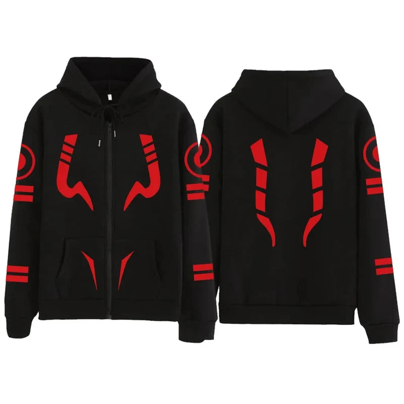 Jujutsu Kaisen Yuji Itadori & Ryomen Sukuna Cosplay Zip-Up Hoodie – Harajuku Fashion