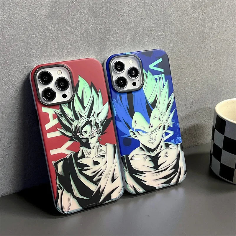 Dragon Ball Goku Phones Cases for IPhone 14 Pro Max Plus 11 12 13 Anime Super Saiyan Creative Shockproof Frosted Cover