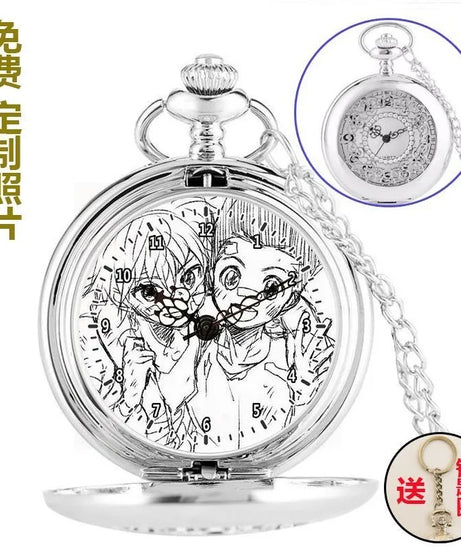 Anime two-dimensional full-time hunter pocket watch Killua Kura pickup Xiaojie personality necklace watch holiday gift