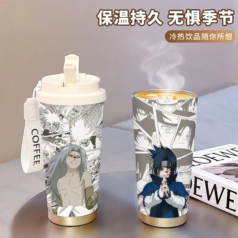 new Uzumaki Naruto cute and cool personality high-value two-dimensional student going out portable straw water cup birthday gift