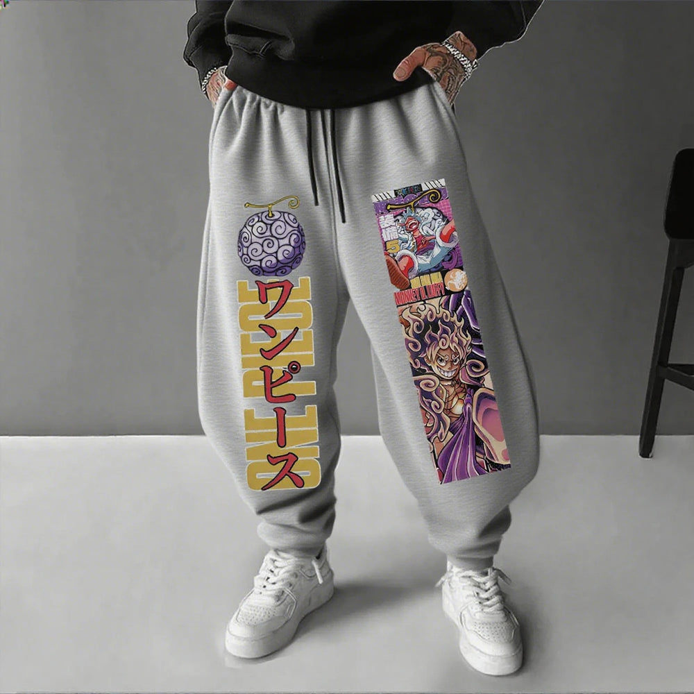 One Piece Luffy Joggers — Anime Print Sweatpants 5