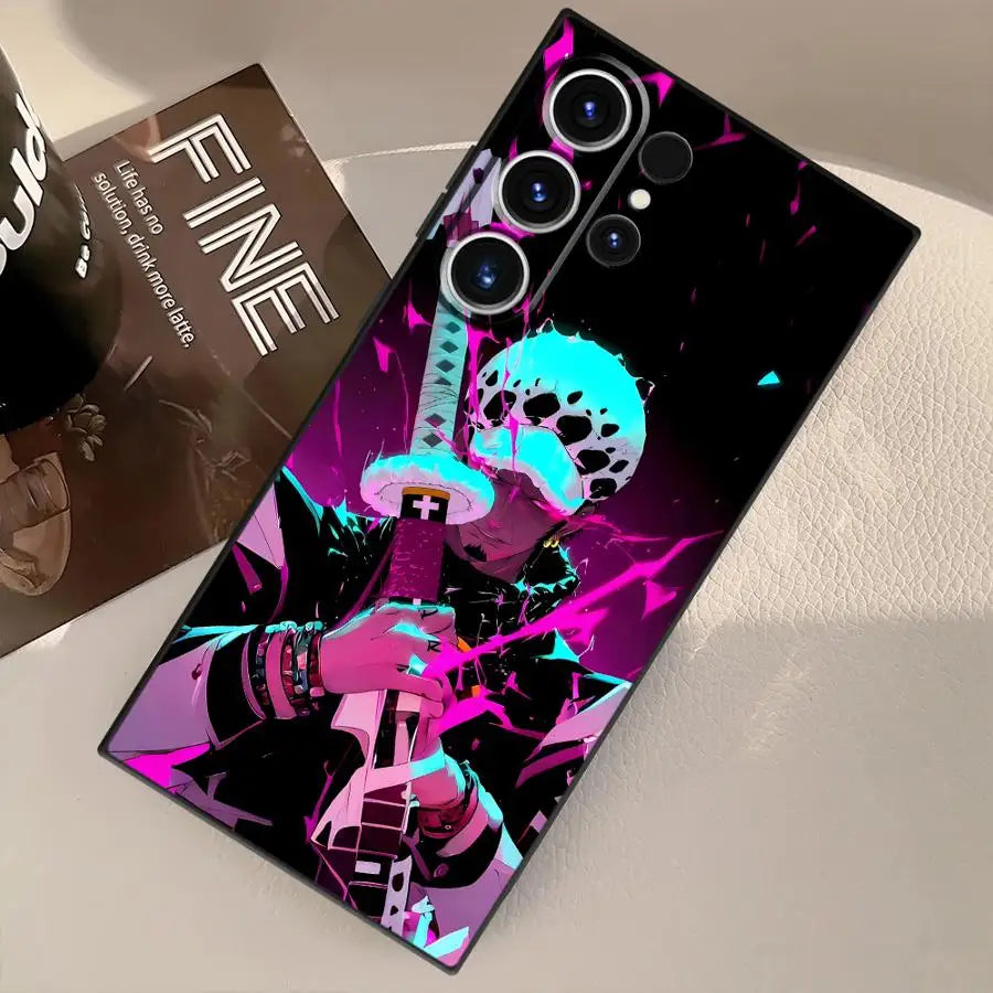 Ones Pieces Anime Funda Phone Cover Case for Samsung Galaxy S9 S25 Ultra S21 S20 S23 FE S22 S24 Plus