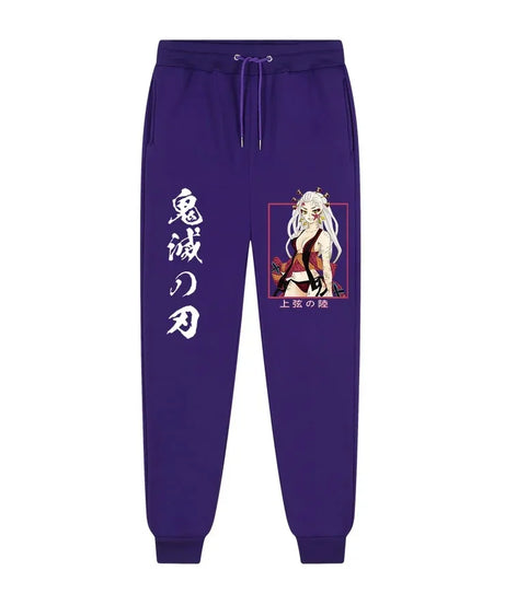 Anime Demon Slayer printed trousers men's comfortable fleece pants jogging men's trousers casual versatile sweatpants S-3XL