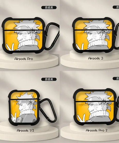 Naruto Anime AirPods Case – Sasuke & Obito Design for AirPods Pro/3
