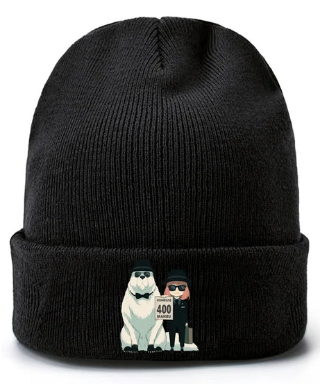 Anime Spy X Family Creative Peripheral Knitted Hats Woolen Hats Rolled Edge Printed Warm Hat Outdoor Men's Women's Trendy Hat