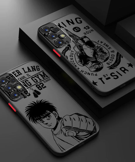 Boxing Hajime No Ippo Anime Art Frosted Translucent For Samsung Galaxy S24 S23 S22 S21 S20 FE S10 S9 S8 Plus Ultra Pro 5G Funda