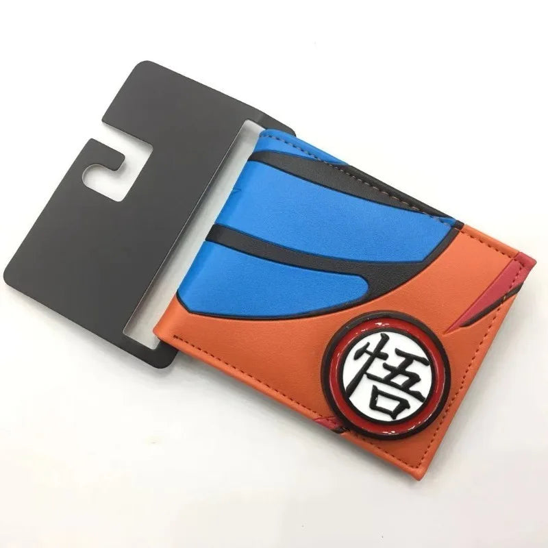 Dragon Ball PU Wallet – Son Goku & Bulma Foldable Anime Coin Purse