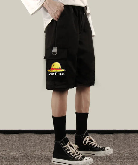 ONE PIECE Chopper White Beard Tooling Shorts Sweatpants Anime Two-dimensional Trend Five-point Casual Pants for Men and Women