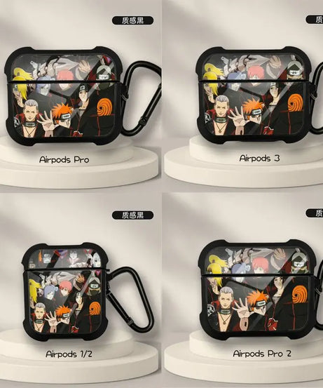 New Anime Naruto Sasuke Obito Protective Case for AirPods 3 for Airpods Pro 1 2 Wireless Bluetooth Headphone Case Christmas Gift