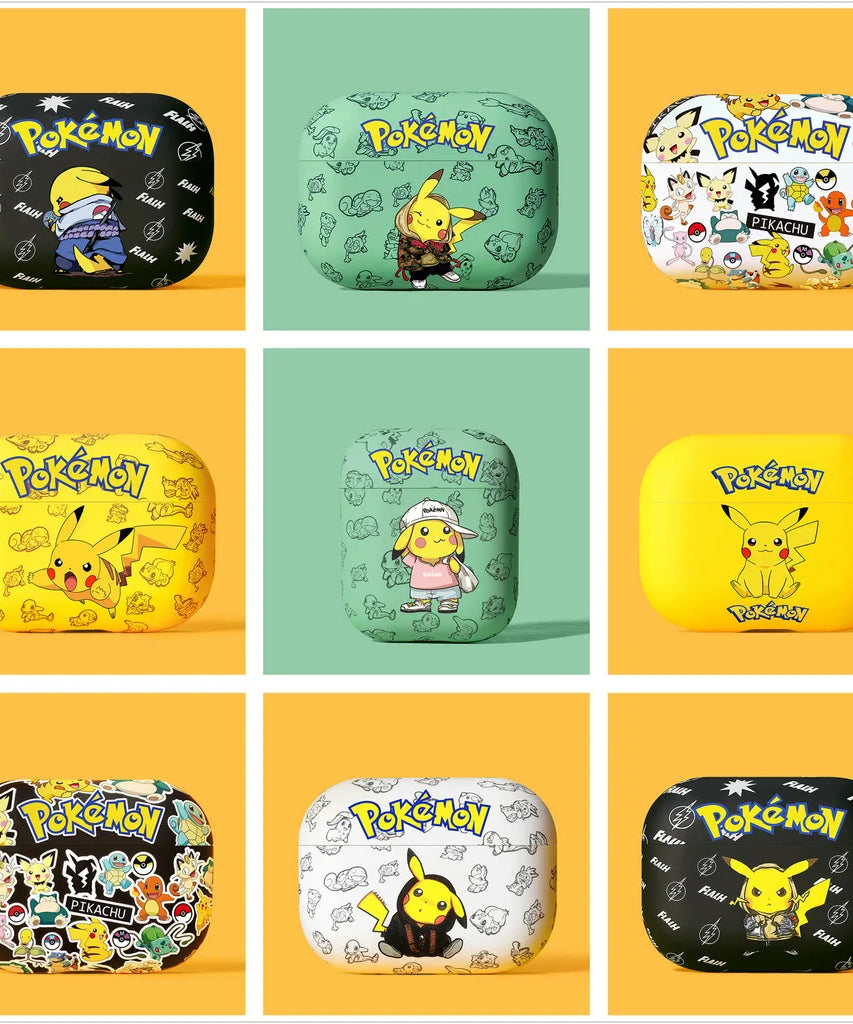 Anime Pokemon Cute Pikachu Earphone Case for Airpods 2 pro pro2 3rd 4 Cartoon Wireless Bluetooth Headphone Protective Cover
