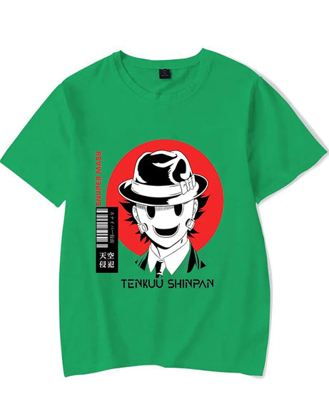 New Anime High-Rise Invasion Printed T-Shirts Women Men Short Sleeve Funny Round Neck Tee Shirt Casual Summer Tops