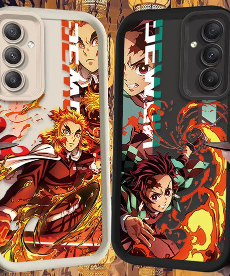 Anime Demon Slayer Phone Case For Samsung Galaxy A14 A15 S21 S22 S23 S24 FE Plus Ultra A25 A35 A52 A53 A54 A55 5G Cover