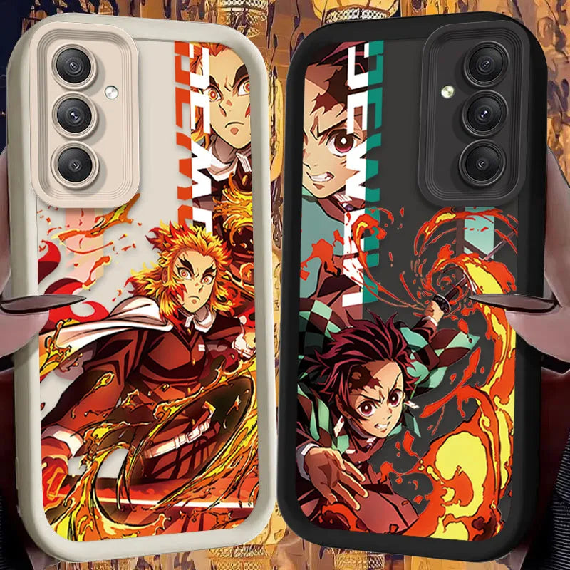 Anime Demon Slayer Phone Case For Samsung Galaxy A14 A15 S21 S22 S23 S24 FE Plus Ultra A25 A35 A52 A53 A54 A55 5G Cover